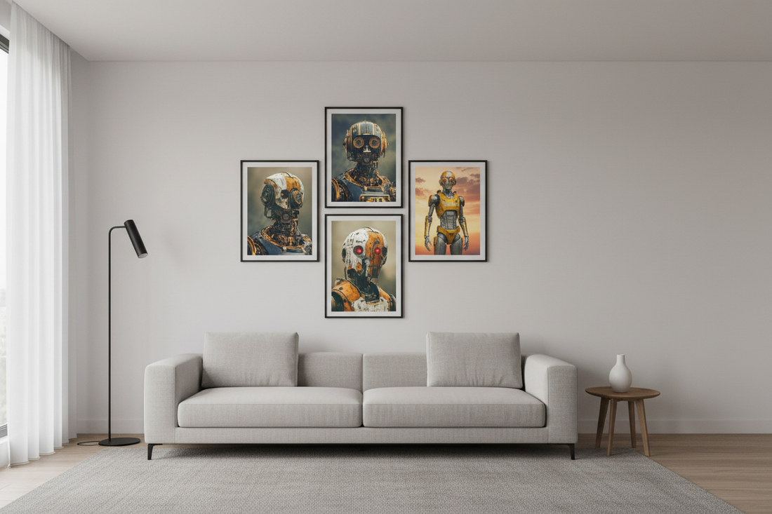 How to Combine Several Posters into a Beautiful Gallery Wall