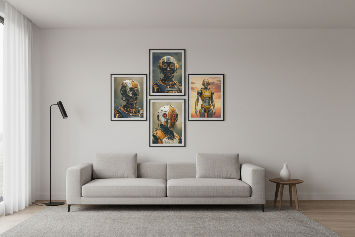 How to Combine Several Posters into a Beautiful Gallery Wall