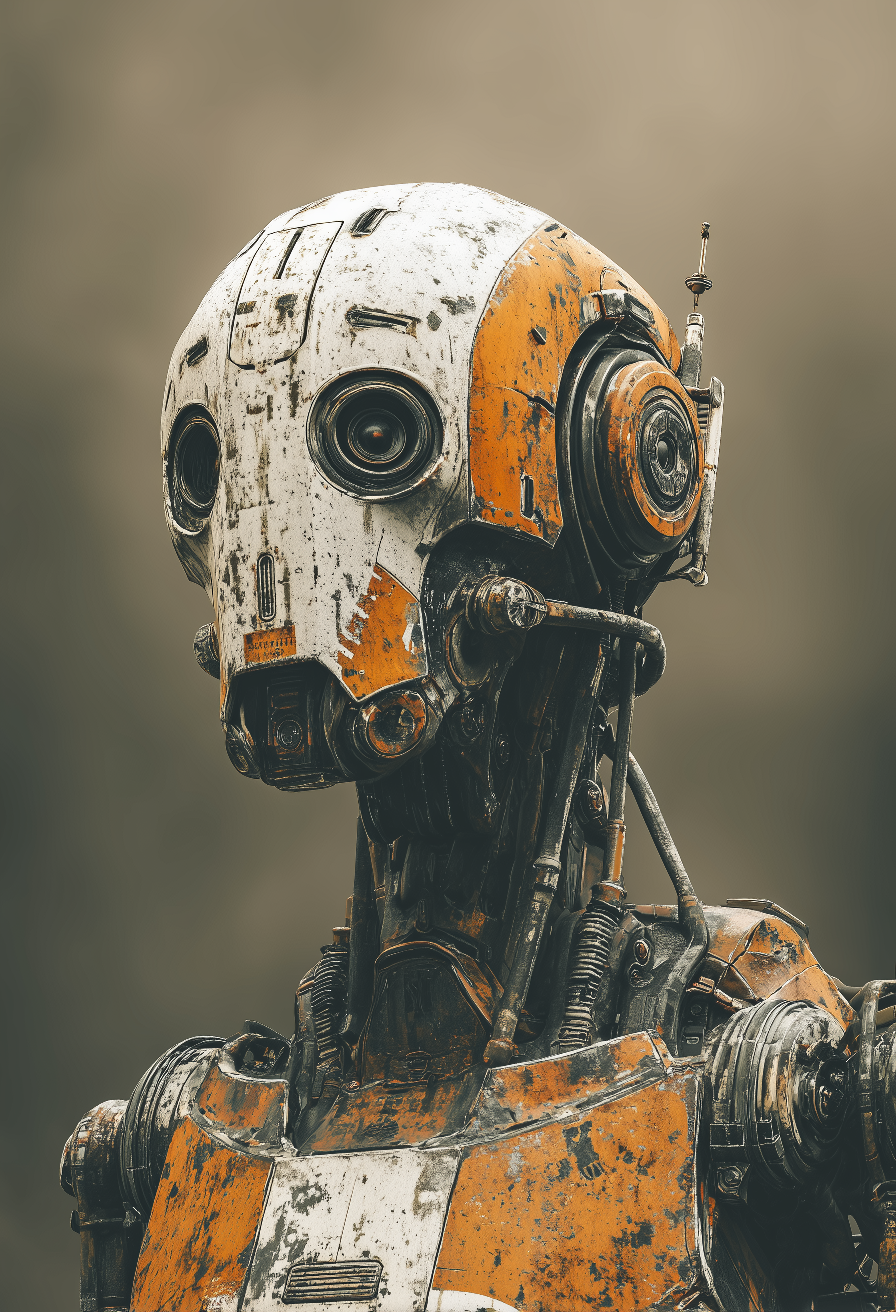 The Abandoned | Post-Apocalyptic Robot Fine Art Poster Print