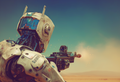 Wasteland Warrior - Sci-Fi Robot Fine Art Poster