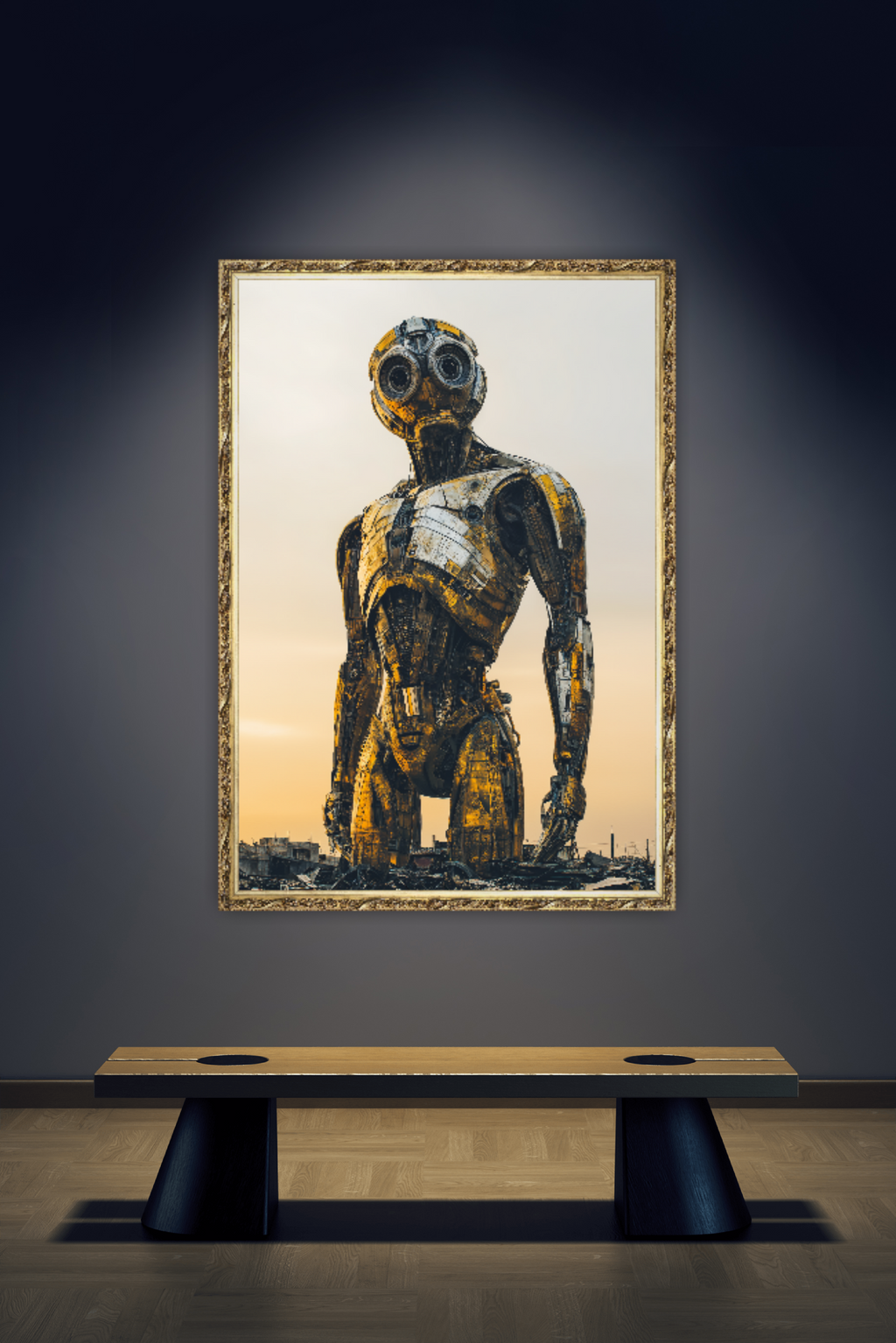Amber Sentinel — Rise from the Ruins | Fine Art Poster Print