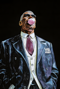 Fine art poster print - Big Sam in a Big Suit Chewing Gum, pop art inspired wall art