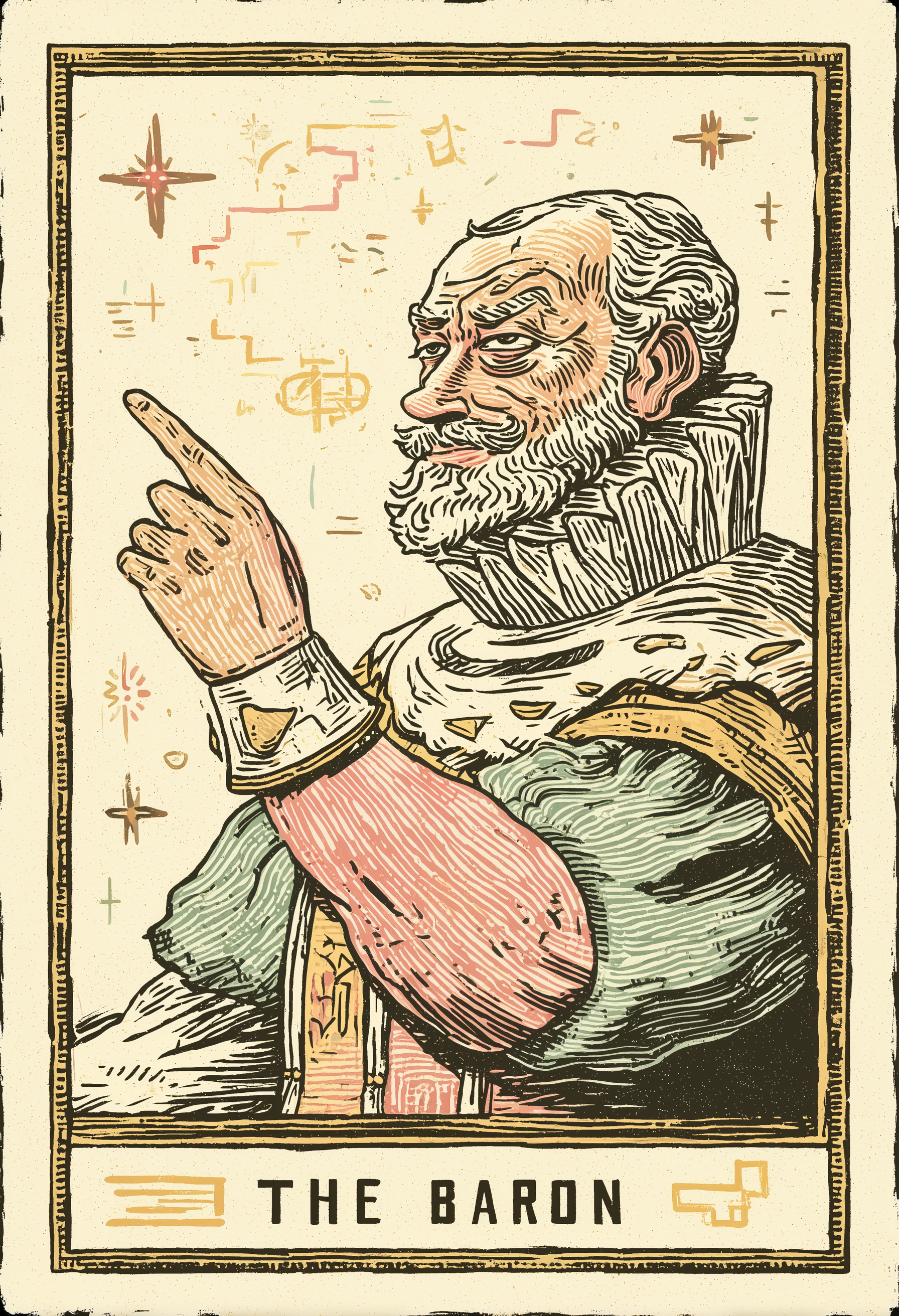 The Baron | Tarot Inspired Fine Art Poster Print