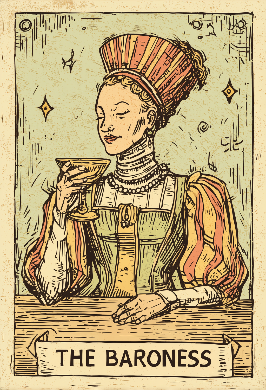 The Baroness | Tarot Inspired Fine Art Poster Print