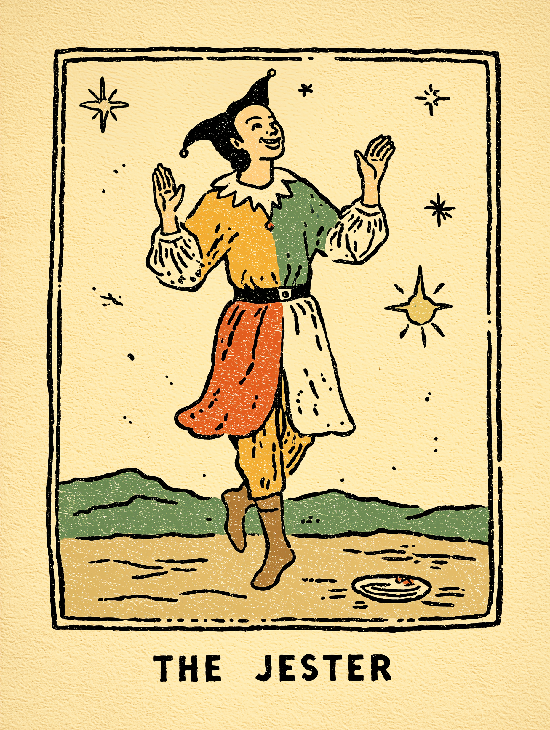 The Jester | Tarot Inspired Fine Art Poster Print