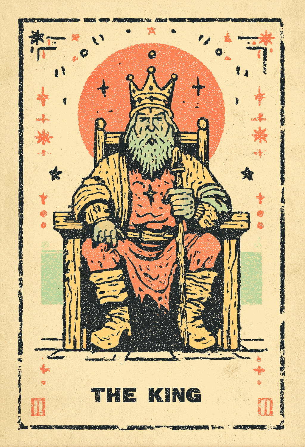 The King | Tarot Inspired Fine Art Poster Print