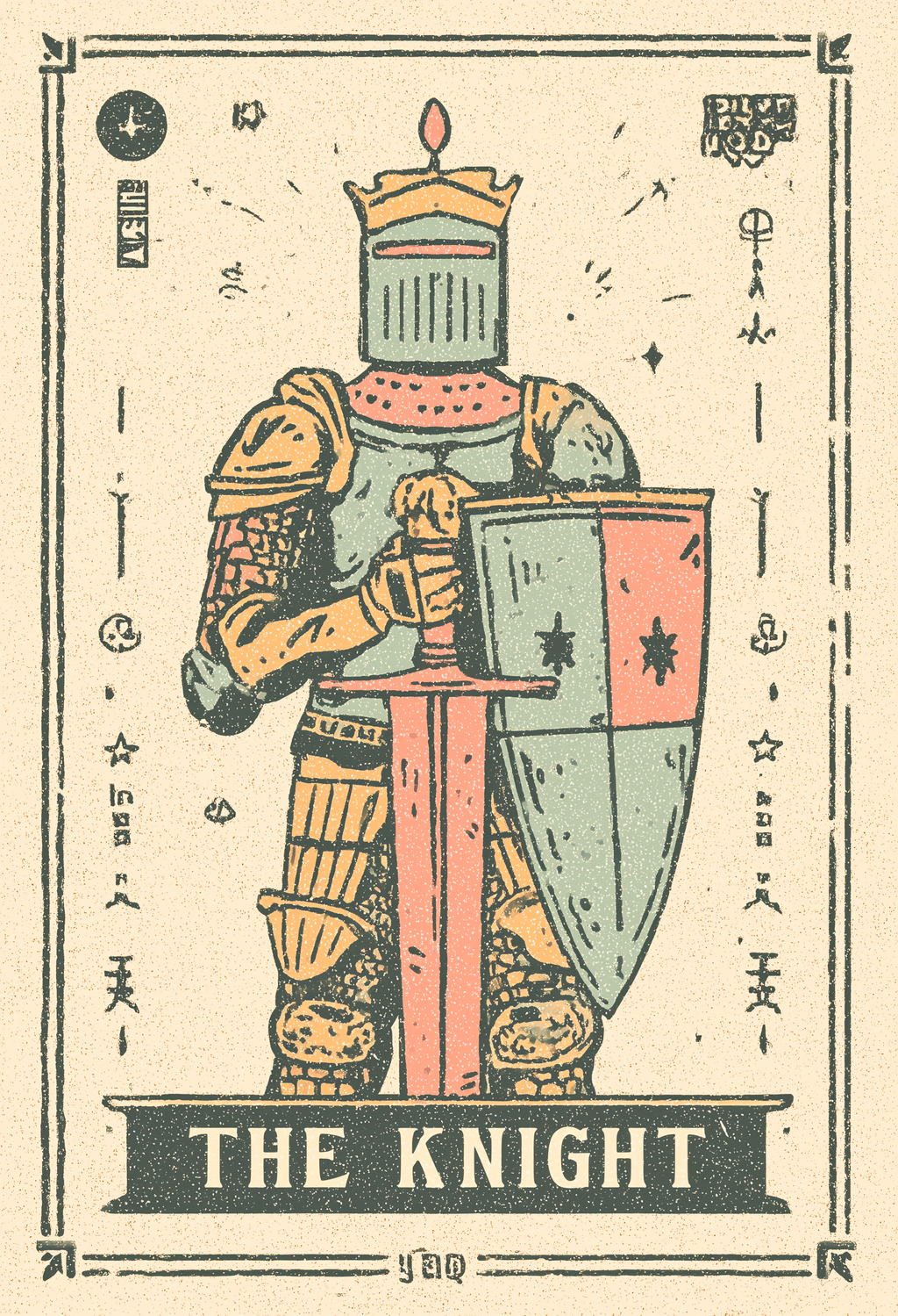 The Knight | Tarot Inspired Fine Art Poster Print