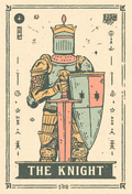 The Knight | Tarot Inspired Fine Art Poster Print