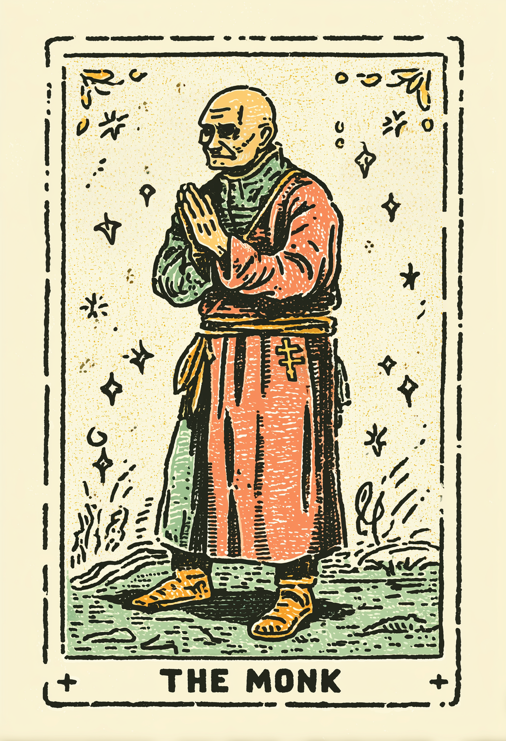 The Monk | Tarot Inspired Fine Art Poster Print