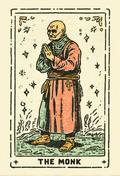 The Monk | Tarot Inspired Fine Art Poster Print