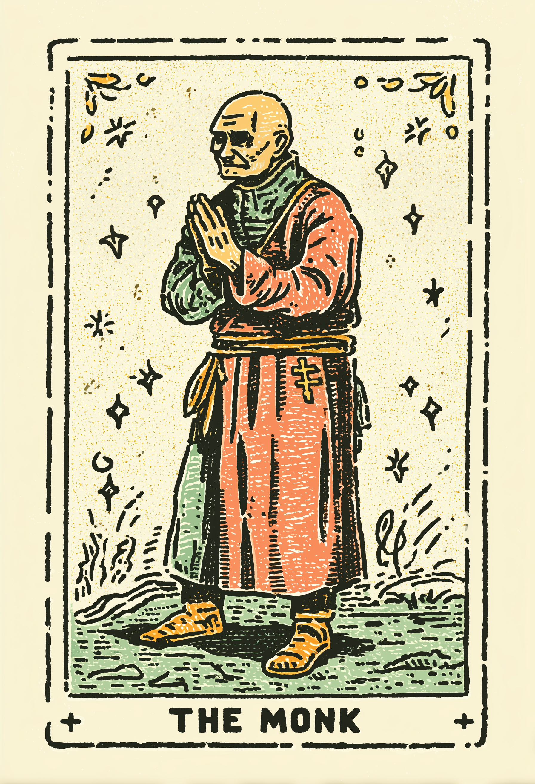 The Monk | Tarot Inspired Fine Art Poster Print
