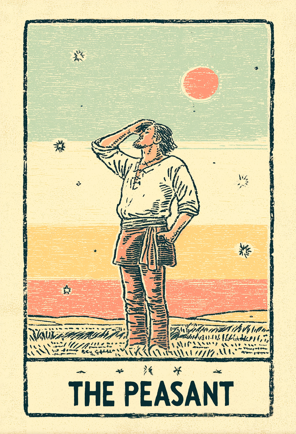 The Peasant | Tarot Inspired Fine Art Poster Print