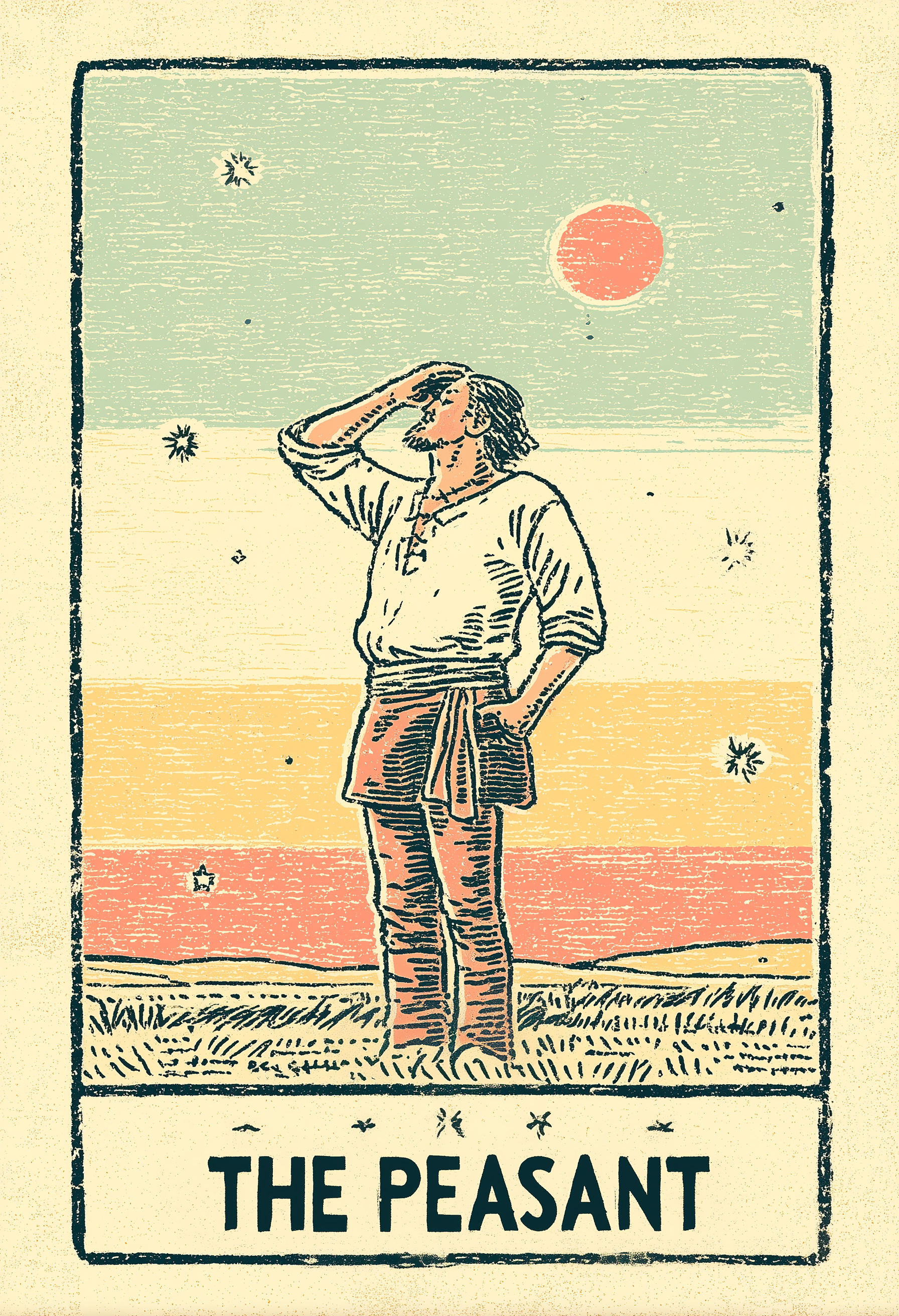 The Peasant | Tarot Inspired Fine Art Poster Print